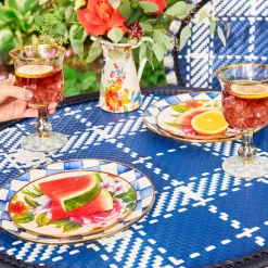 Royal Check Enamel Salad/Dessert Plate|MacKenzie-Childs Hot