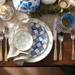 Royal Check Enamel Salad/Dessert Plate|MacKenzie-Childs Hot