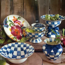 Royal Check Enamel Serving Bowl|MacKenzie-Childs Best