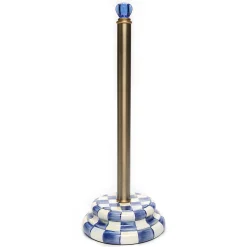 Royal Check Enamel Toilet Tissue Storage|MacKenzie-Childs Hot