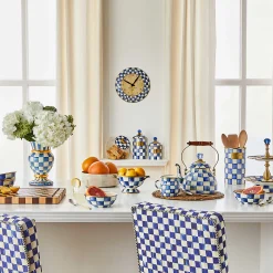 Royal Check Enamel Two Tier Sweet Stand|MacKenzie-Childs Online