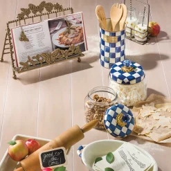 Royal Check Enamel Utensil Holder|MacKenzie-Childs Best
