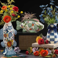 Royal Check Enamel Vase - Tall|MacKenzie-Childs Hot