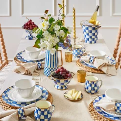 Royal Check Enamel Wine Cooler|MacKenzie-Childs Discount