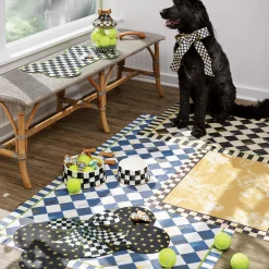 Royal Check Floor Mat - 3' X 5'|MacKenzie-Childs New