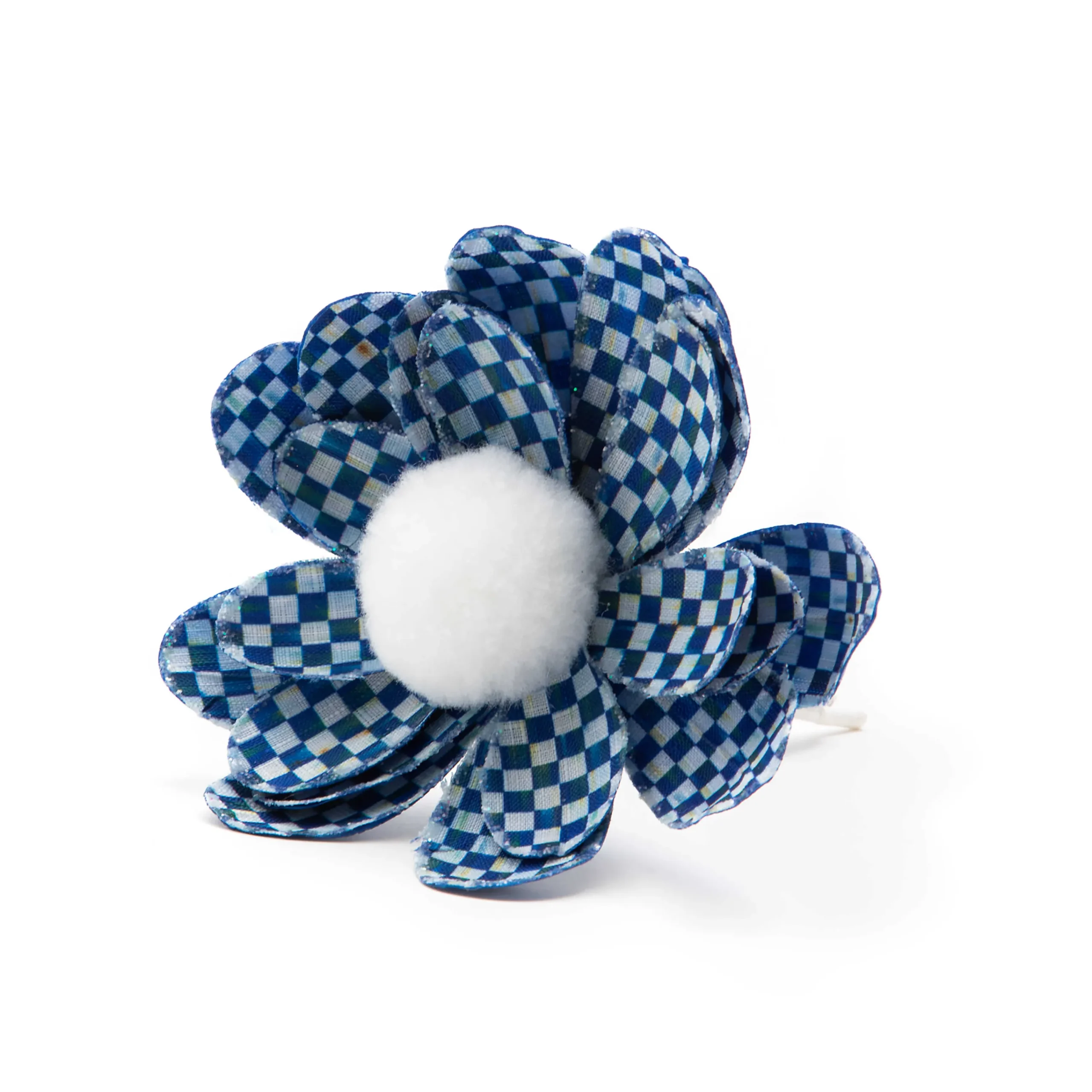 Royal Check Flower Clip|MacKenzie-Childs Clearance