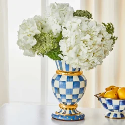 Royal Check Great Vase|MacKenzie-Childs