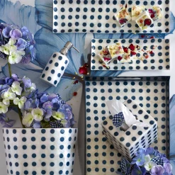 Royal Check Hydrangea - Blue|MacKenzie-Childs New