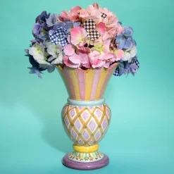 Royal Check Hydrangea - Blue|MacKenzie-Childs New