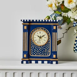 Royal Check Mantel Clock|MacKenzie-Childs