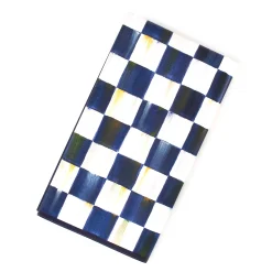 Royal Check Paper Napkins - Guest|MacKenzie-Childs Online