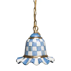Royal Check Pendant Lamp - Small|MacKenzie-Childs