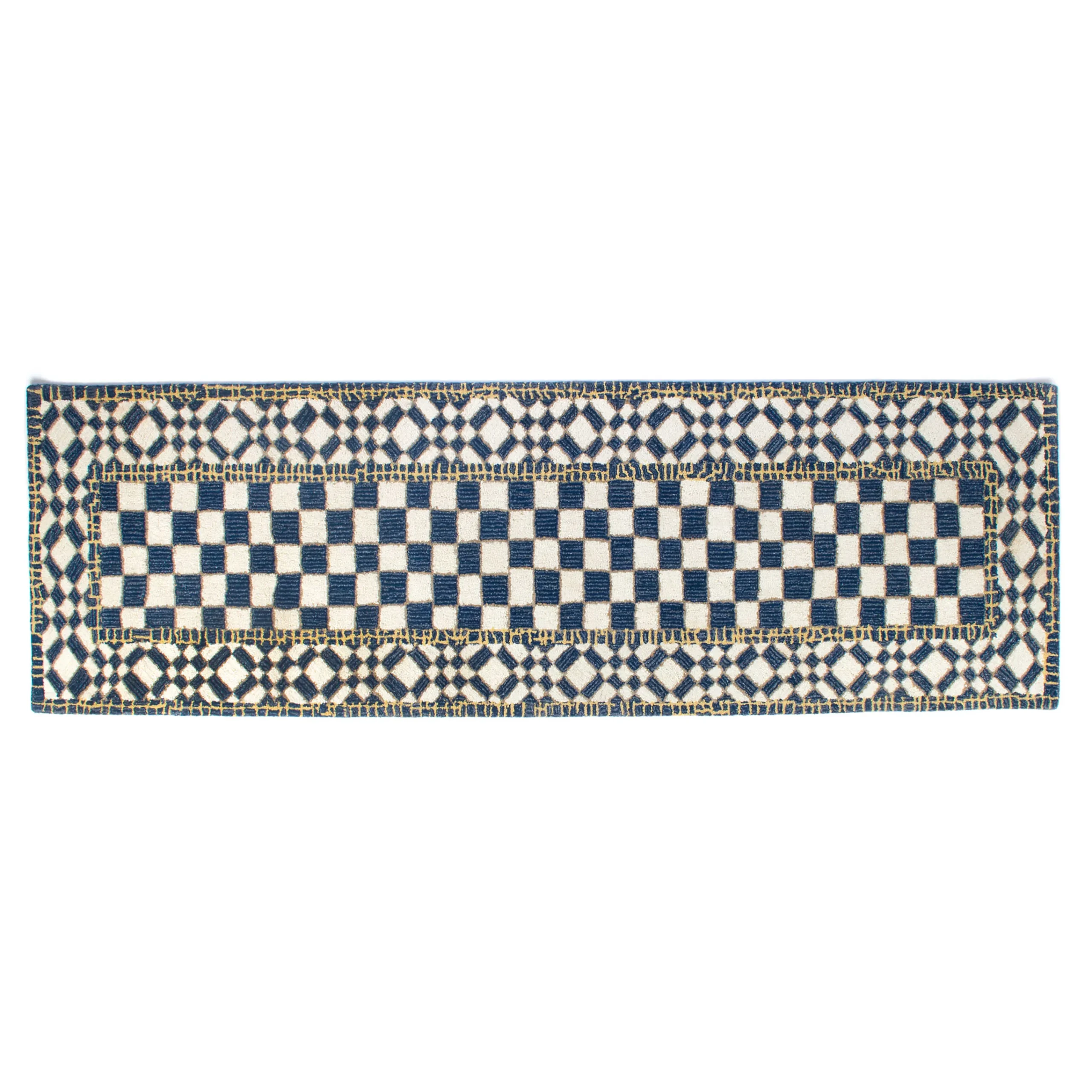 Royal Check Rug - 2'6" X 8' Runner|MacKenzie-Childs