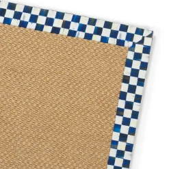 Royal Check Sisal Rug - 6' X 9'|MacKenzie-Childs Online