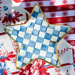 Royal Check Star Plate|MacKenzie-Childs New