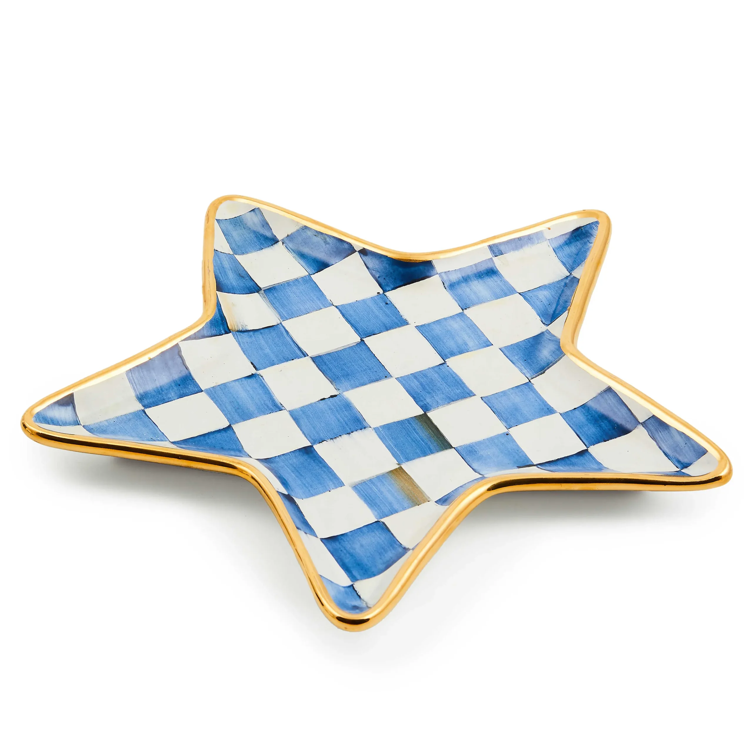 Royal Check Star Plate|MacKenzie-Childs New