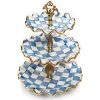 Royal Check Three Tier Sweet Stand|MacKenzie-Childs Hot