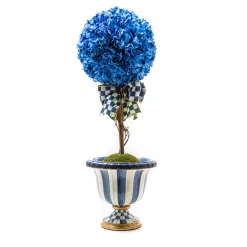 Royal Check Topiary Drop In - Small|MacKenzie-Childs Clearance