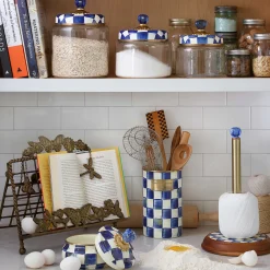 Royal Check Wood Paper Towel Holder|MacKenzie-Childs Hot