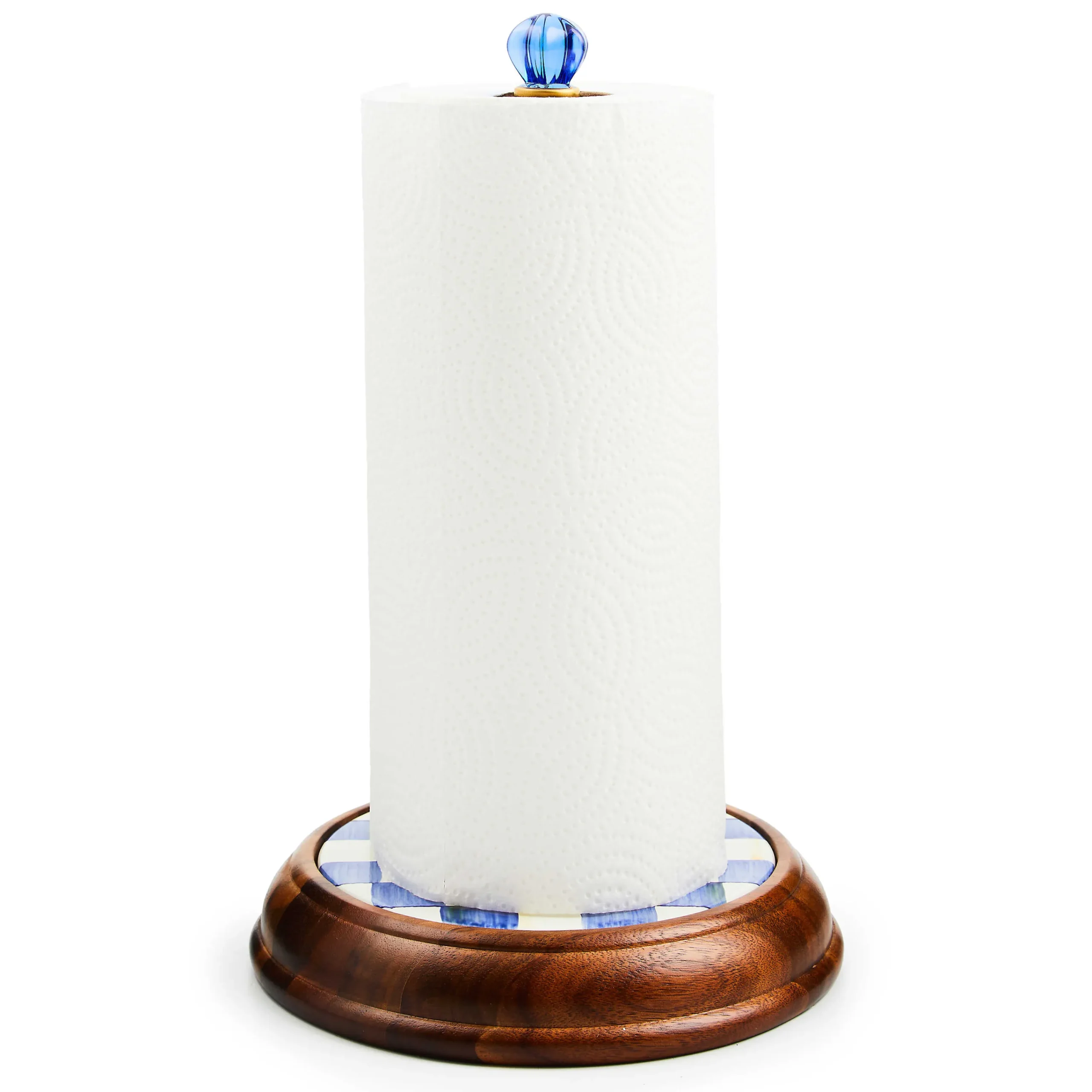 Royal Check Wood Paper Towel Holder|MacKenzie-Childs Hot