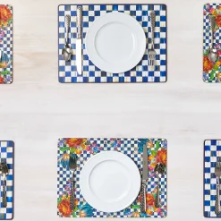 Royal Flower Market Cork Back Placemats - Set Of 4|MacKenzie-Childs Outlet