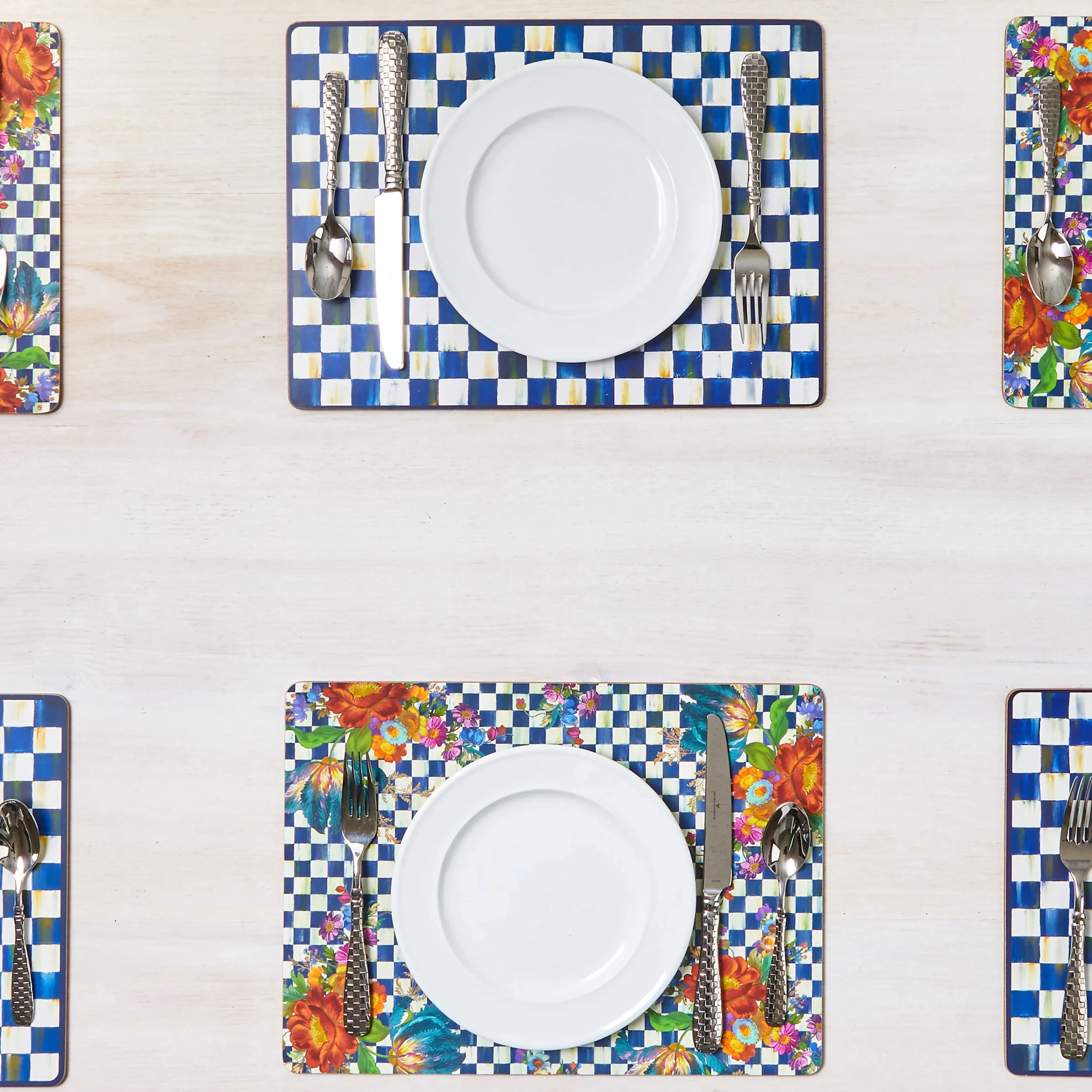 Royal Flower Market Cork Back Placemats - Set Of 4|MacKenzie-Childs Outlet