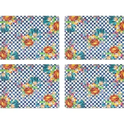 Royal Flower Market Cork Back Placemats - Set Of 4|MacKenzie-Childs Outlet