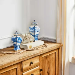 Royal Toile Ginger Jar - Large|MacKenzie-Childs Online
