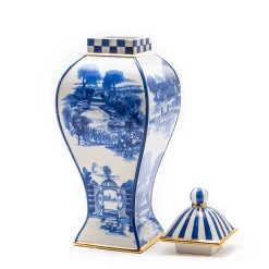 Royal Toile Ginger Jar - Small|MacKenzie-Childs Outlet