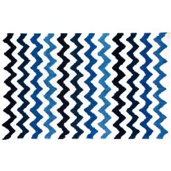 Royal Zig Zag Bath Rug - Large|MacKenzie-Childs Sale