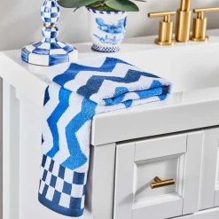 Royal Zig Zag Hand Towel|MacKenzie-Childs Outlet
