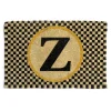 Single Letter Monogrammed Entrance Mat - Z|MacKenzie-Childs Clearance