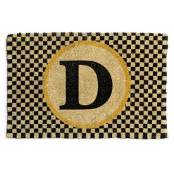 Single Letter Monogrammed Entrance Mat - D|MacKenzie-Childs Best