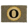 Single Letter Monogrammed Entrance Mat - O|MacKenzie-Childs Online