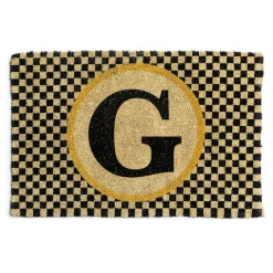 Single Letter Monogrammed Entrance Mat - G|MacKenzie-Childs Online