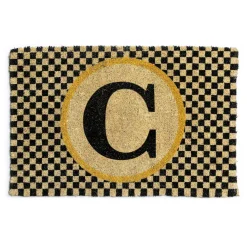 Single Letter Monogrammed Entrance Mat - C|MacKenzie-Childs
