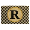 Single Letter Monogrammed Entrance Mat - R|MacKenzie-Childs Clearance