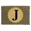 Single Letter Monogrammed Entrance Mat - J|MacKenzie-Childs Discount