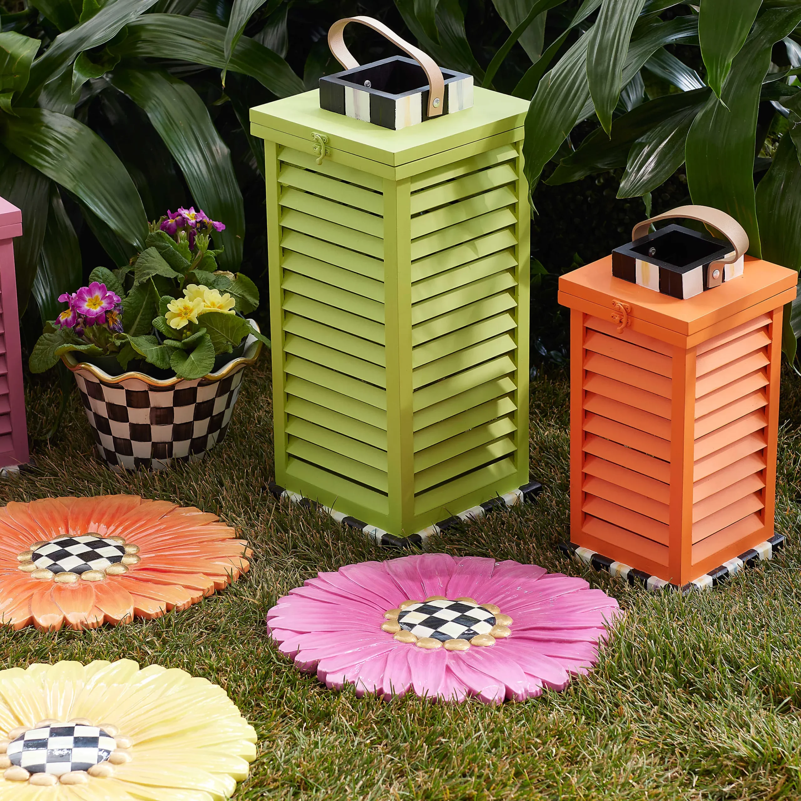 Small Shutter Lantern - Orange|MacKenzie-Childs Best