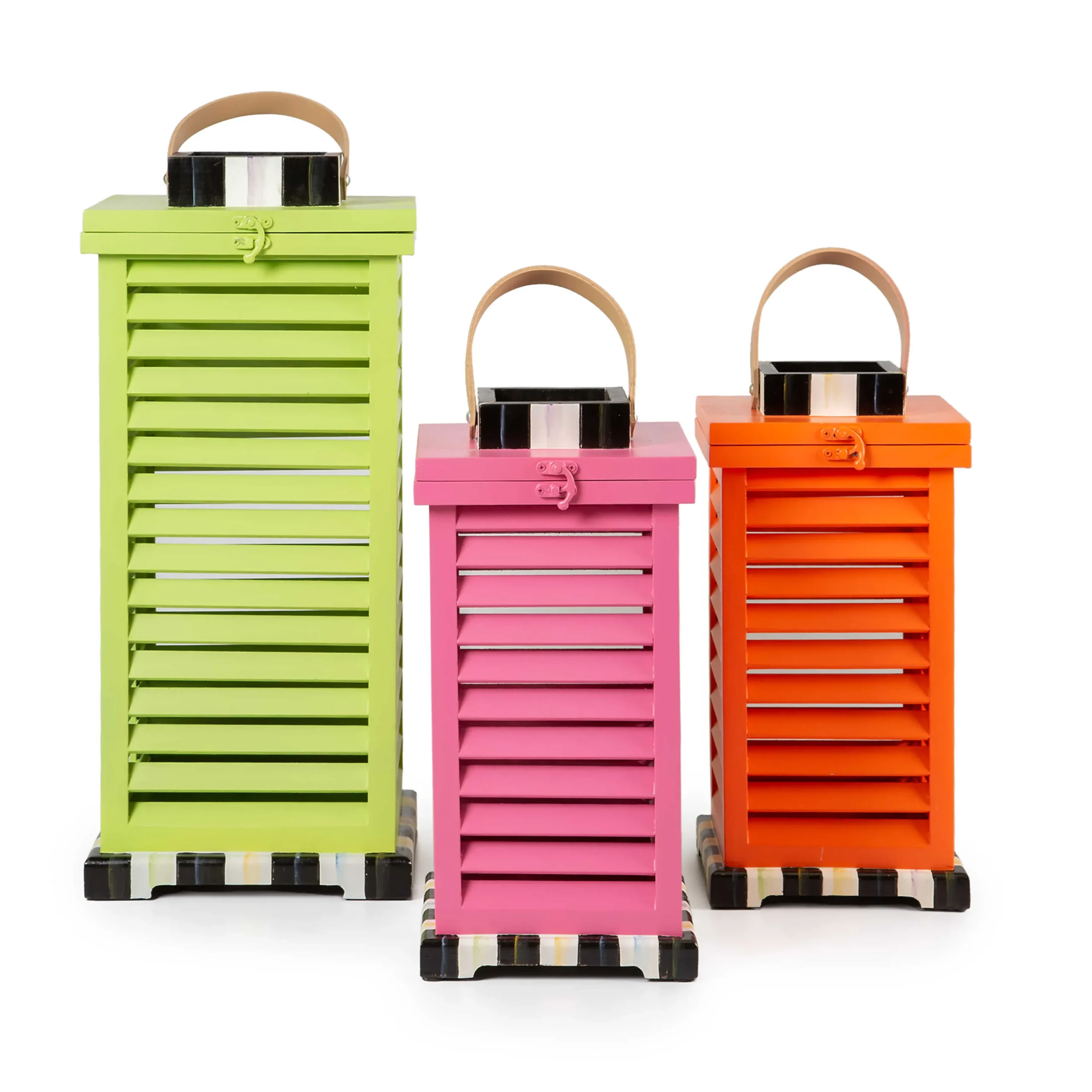 Small Shutter Lantern - Orange|MacKenzie-Childs Best