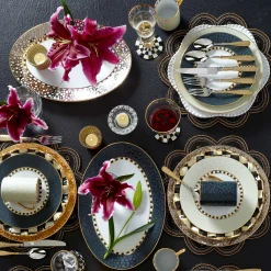 Soho Serving Platter - Platinum|MacKenzie-Childs Clearance