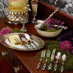 Soho Serving Platter - Platinum|MacKenzie-Childs Clearance