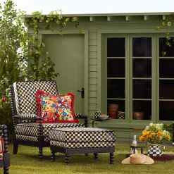 Spindle Check Outdoor Chair|MacKenzie-Childs Best