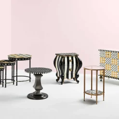 Spot On Accent Table - Black|MacKenzie-Childs Discount