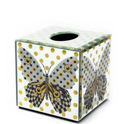 Spot On Butterfly Boutique Tissue Box Cover|MacKenzie-Childs New