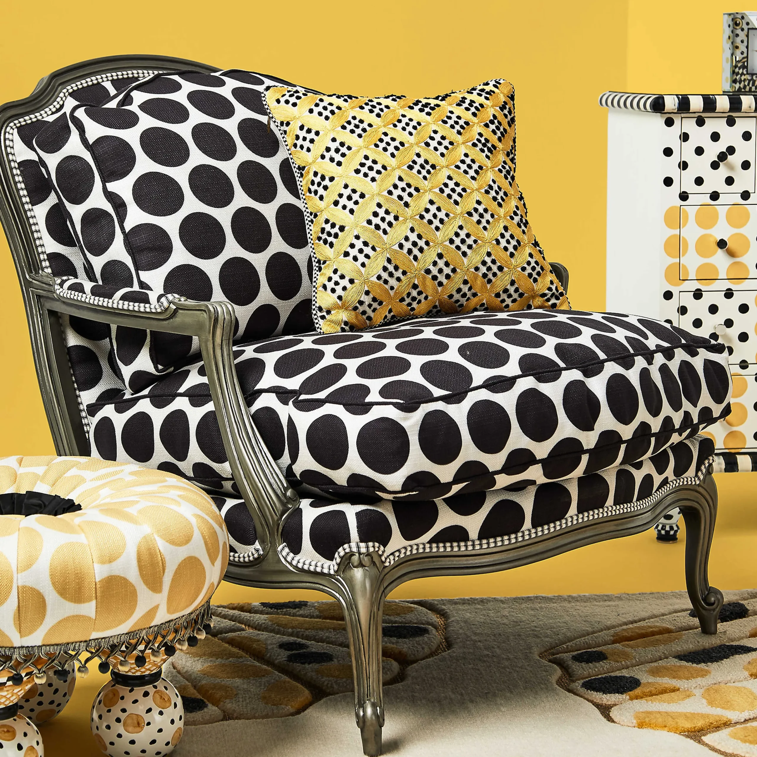 Spot On Chair - Black|MacKenzie-Childs Hot