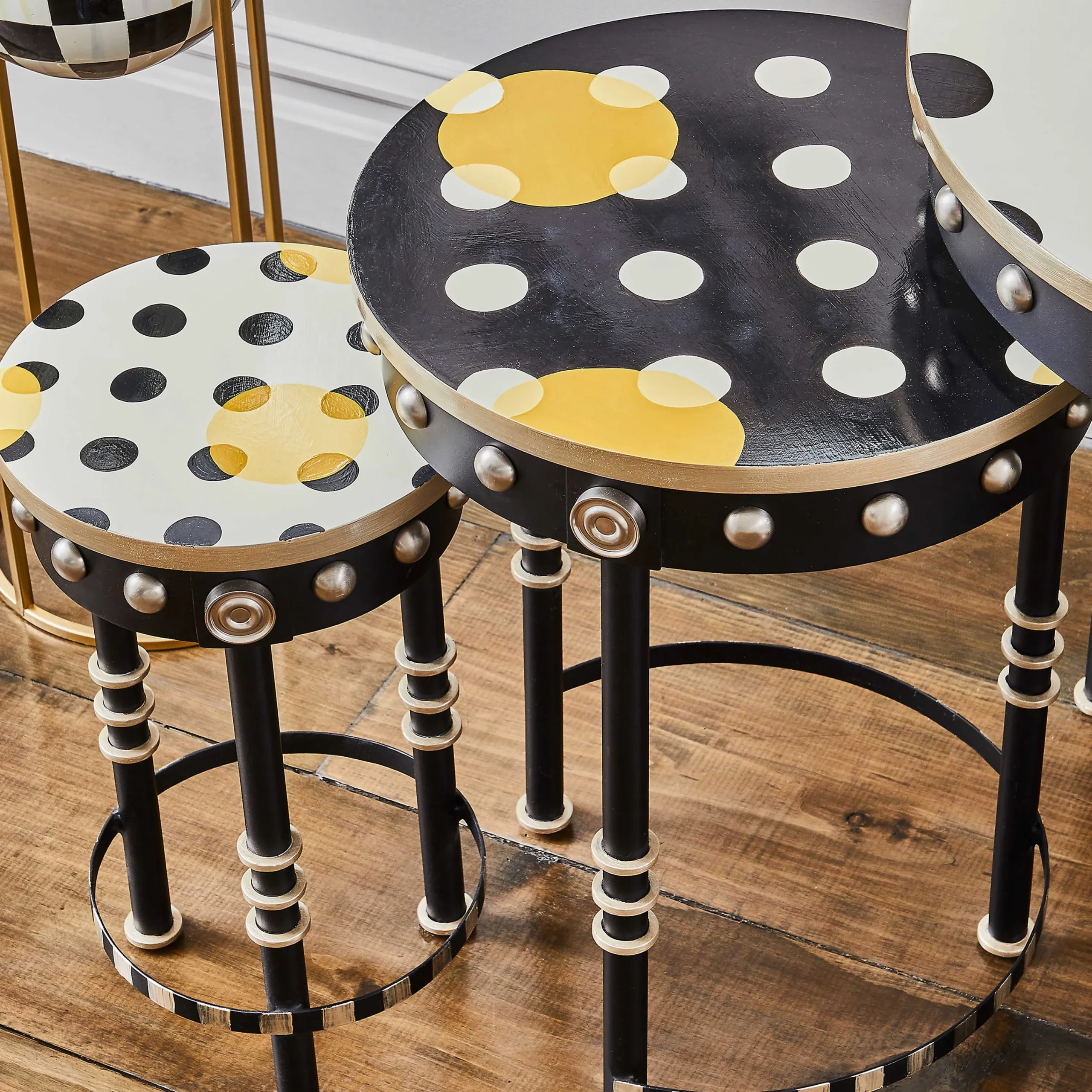 Spot On Nesting Tables - Set Of 3|MacKenzie-Childs Sale