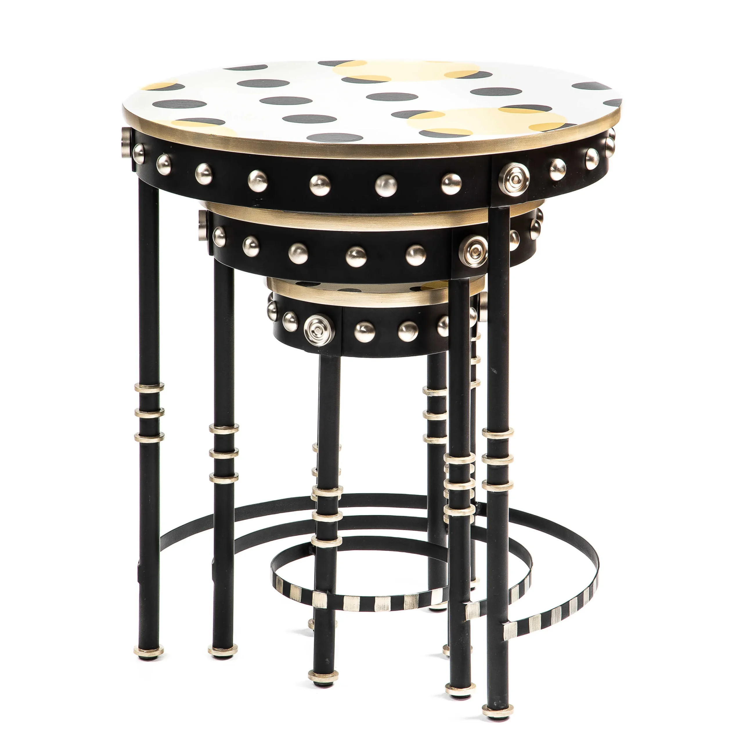 Spot On Nesting Tables - Set Of 3|MacKenzie-Childs Sale