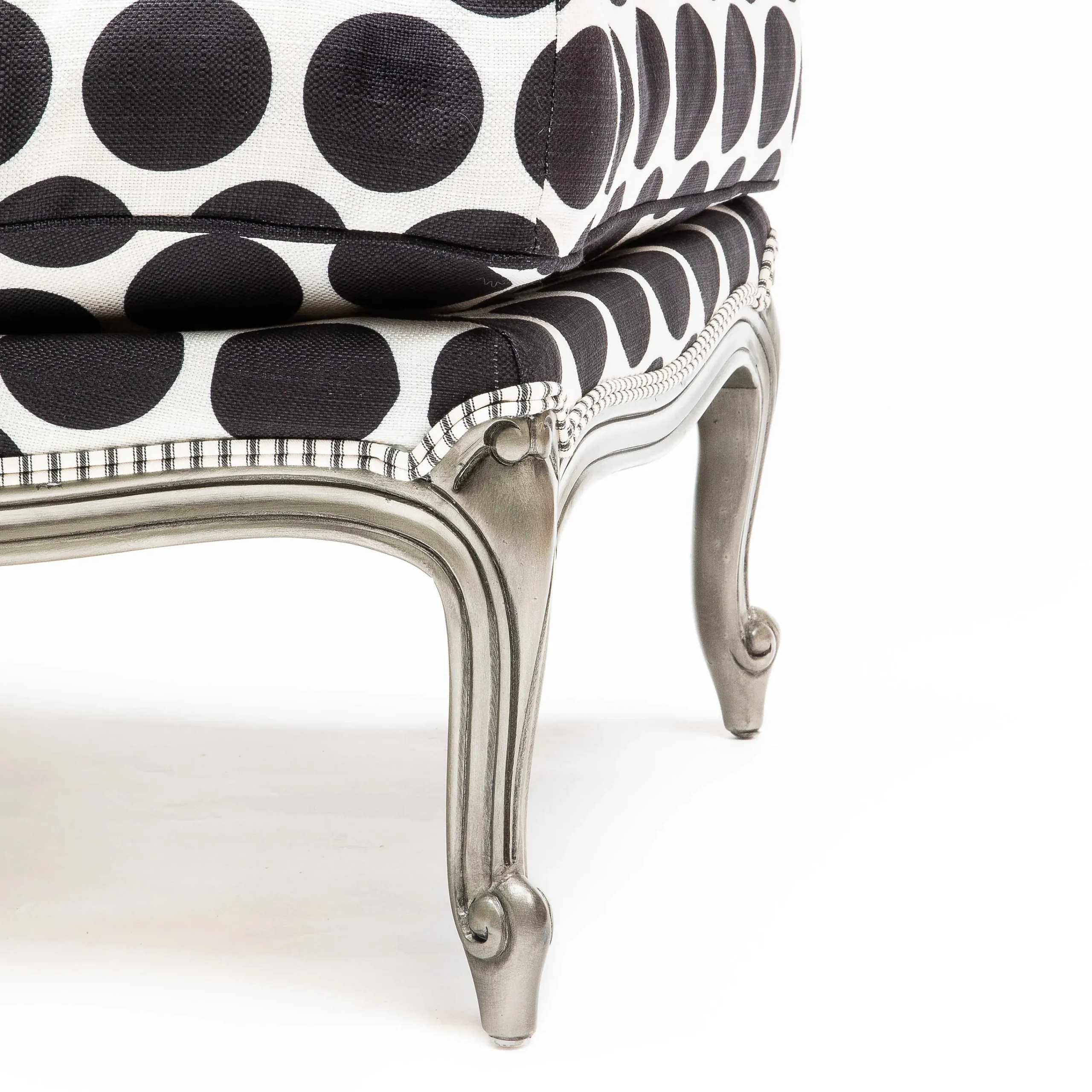 Spot On Ottoman - Black|MacKenzie-Childs Best