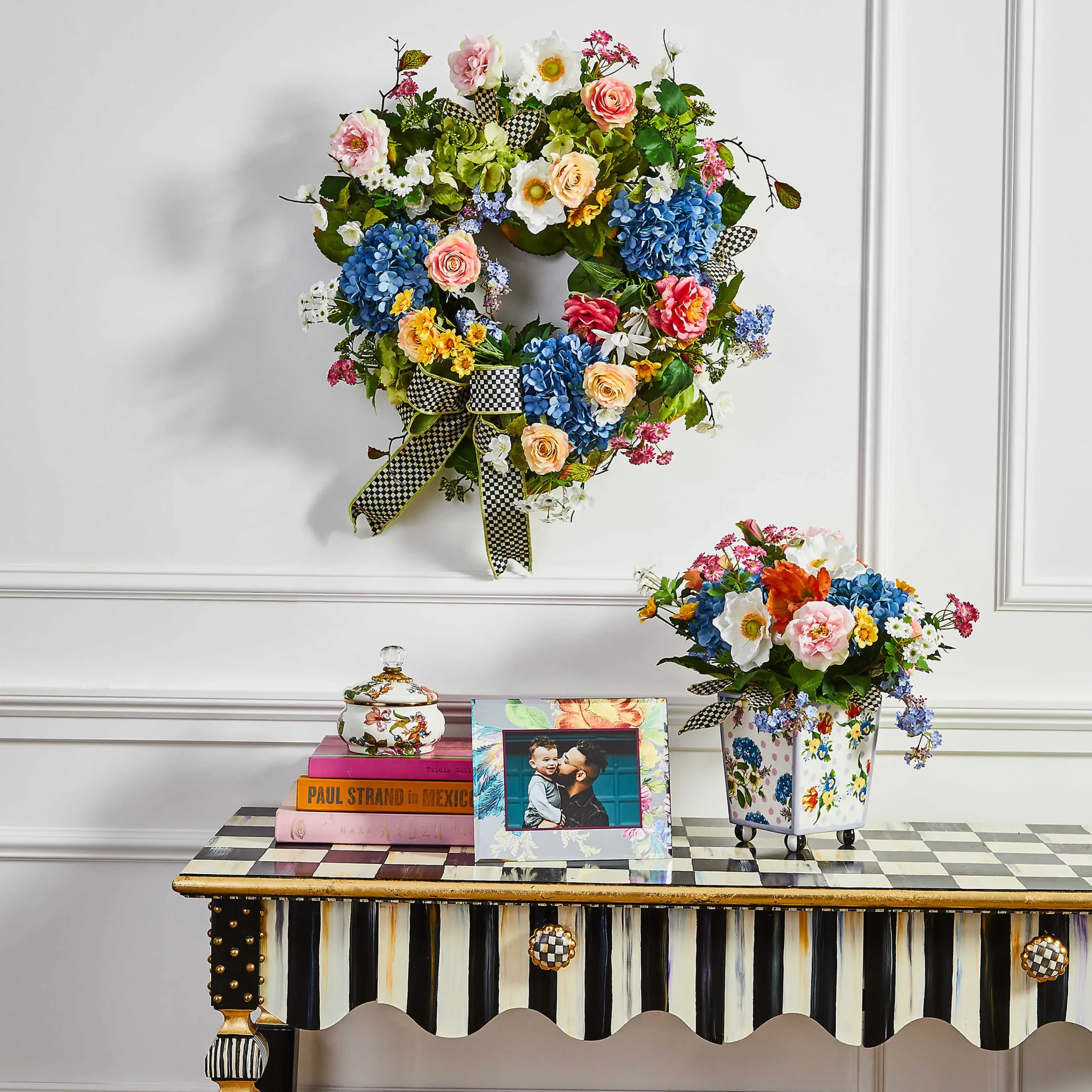 Spring Blooms Wreath|MacKenzie-Childs Outlet